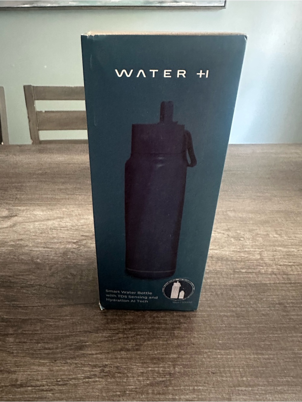 WaterH Smart Bottle All-in-one Water Tracker, Reminder & Analyzer Magnetic Blue